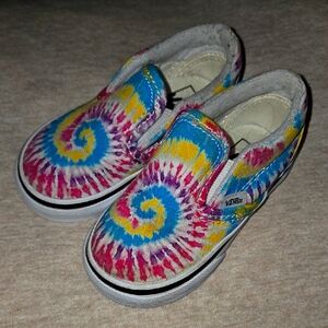 Vans Kids Tie-Dye Slip-On Shoes Toddler Size 5